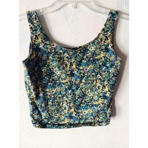 Floral Crop Tank