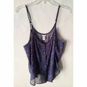 Sheer Floral Tank