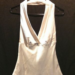 Champagne Silk Halter Top