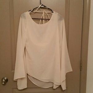 Beautiful flowing off white top