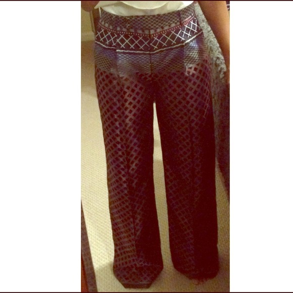L.A.M.B. Pants - 🎉HP🎉Jacquard wide leg multi color pants