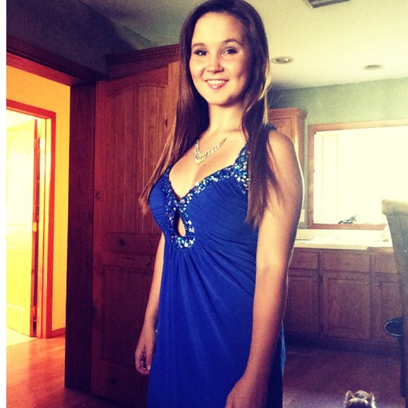 Blue gem dress