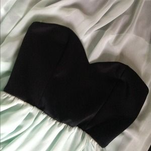 Sweetheart strapless high low dress