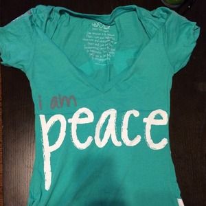 Peace love world t shirt