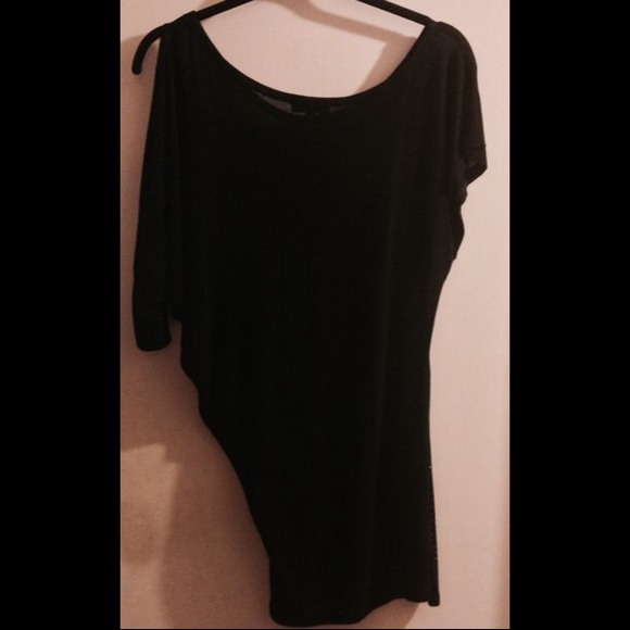 Bebe Off-the-shoulder Sparkle Tunic - Size XXS - Picture 2 of 4