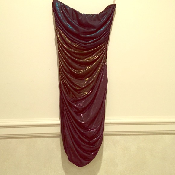 Sparkly strapless dress