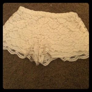 High Rise Lace shorts