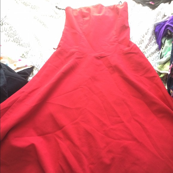 Simple red dress from Charlotte Russe