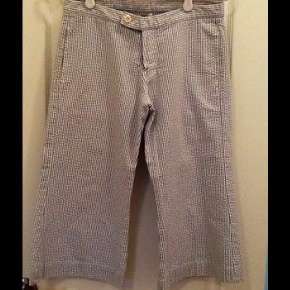 ⚓️Lucky Brand Waist 27 Cropped Seersuckers ⚓️