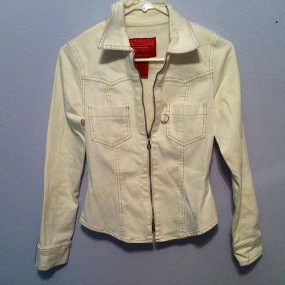Hot White Denim Jacket