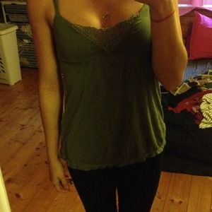Green baby doll top