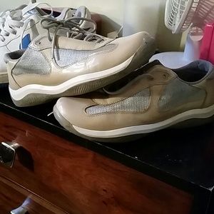 Beige Prada Sneakers Woman
