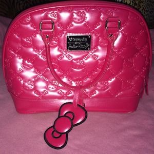 Hello Kitty Pink Embossed Handbag