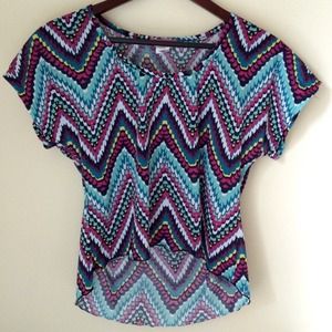 Printed High Low Top