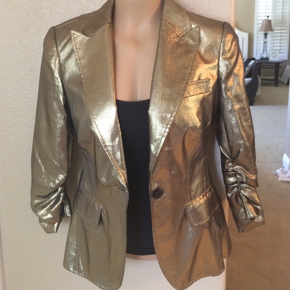 Gold Bebe blazer