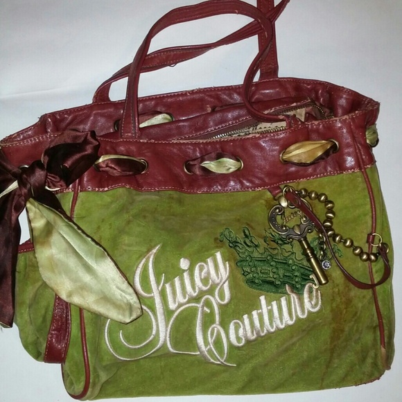 AUTHENTIC RARE JUICY COUTURE CROWN & KEY BAG