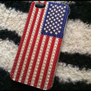 💎🇺🇸 American Flag Gem Iphone5/5s case🇺🇸💎