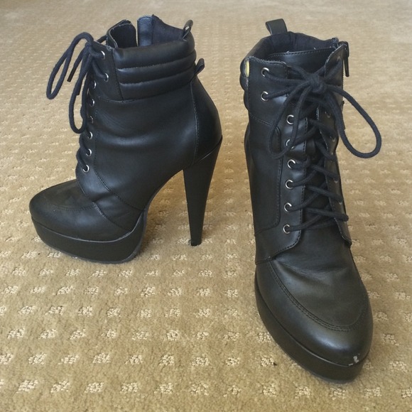 Charles David lace up bootie