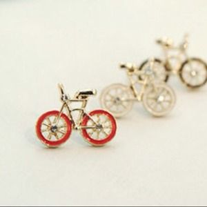 Bike earrings