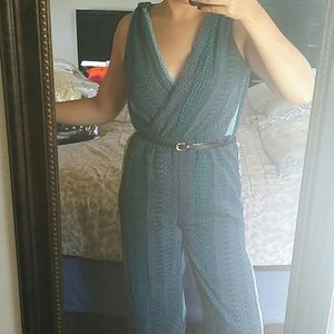 Dressy Jumpsuit/Guess bag