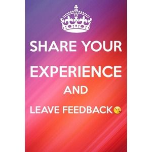 Feedback is Appreciated😘