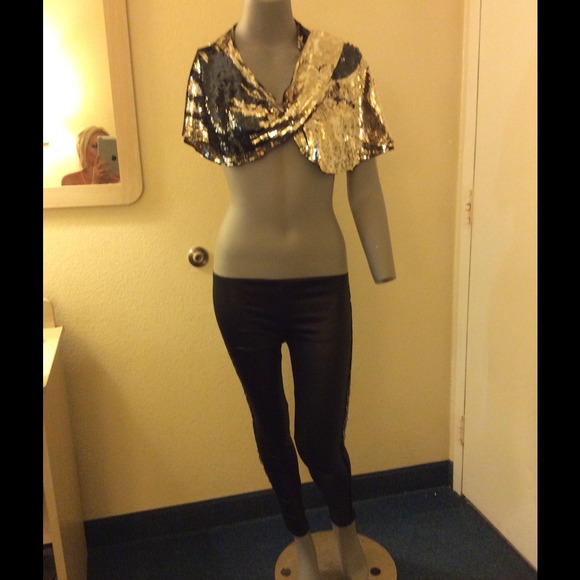 BCBG sequin wrap