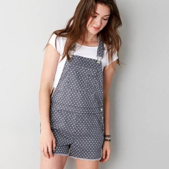 NWT Polka Dot Overall Shorts