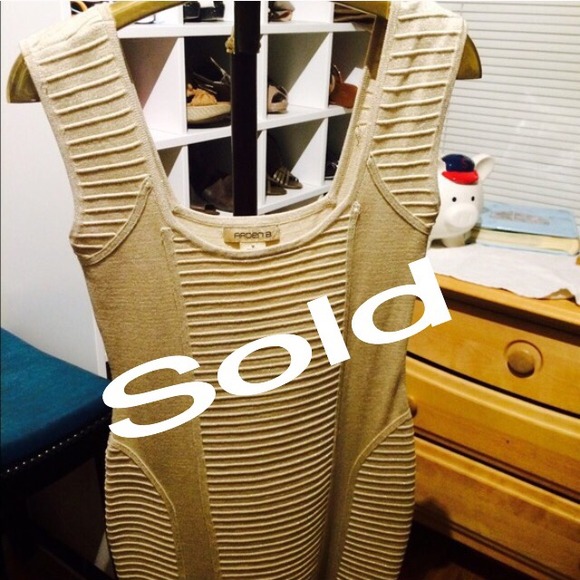 Arden B Stretch Gold shimmery dress
