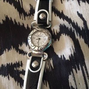 Brighton silver and black watch..