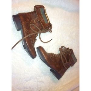 Brown Combat Boots