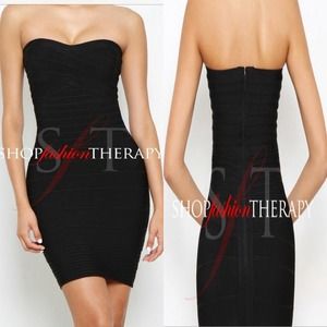 Black Strapless Dress XS