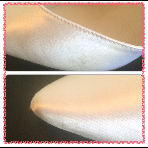 White High Heel Closed Toe Sling Back Shoes - Picture 3 of 4