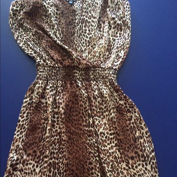 Leopard print beach cover up or dress