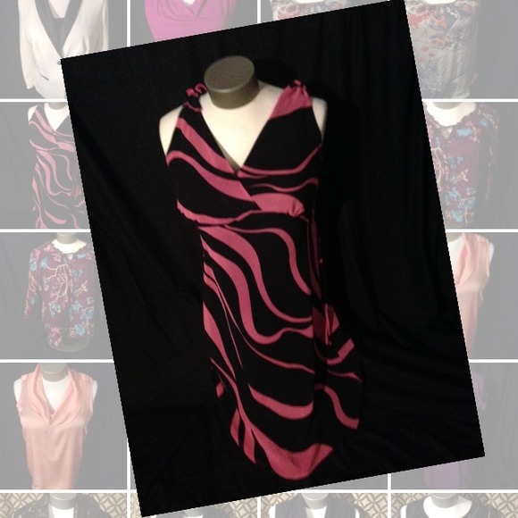 Amazing pink and black dress