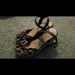 Leopard wedges.