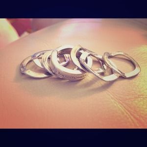 Italian designer Pianegonda stack rings
