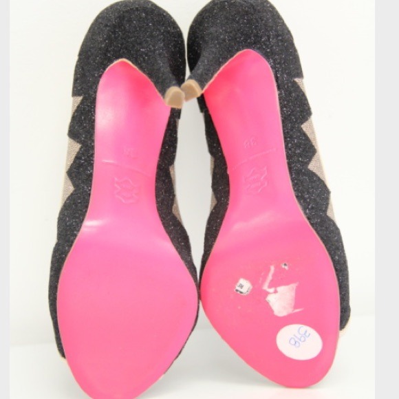 Suecomma Bonnie Zig Zag Glitter Pumps - Picture 4 of 4