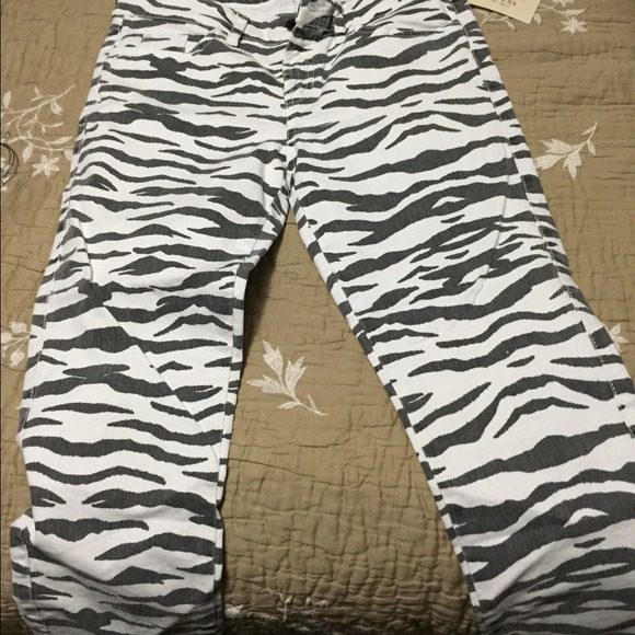 Guess Jeans zebra stripped pants