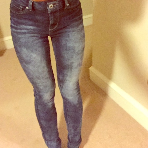 High Waisted Blue Spice skinny jeans