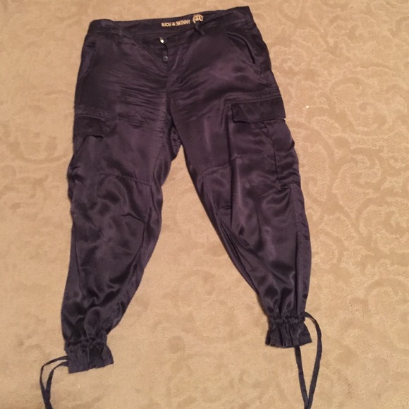 silk skinny pants