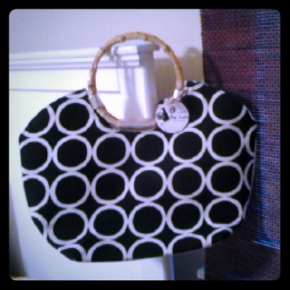 Black Ring Around Bamboo Bag