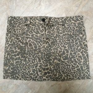 Else animal print mini skirt