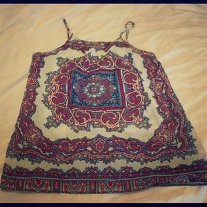 Paisley-esque tank top