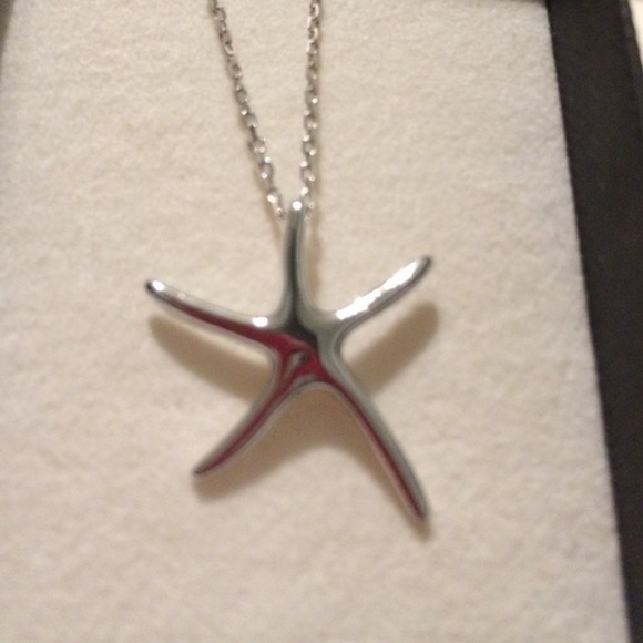 Sterling silver starfish necklace