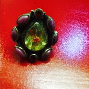 Semi precious stone ring