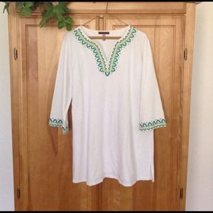 White, Blue, Green Tunic