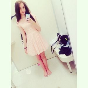 macys blush pink dress