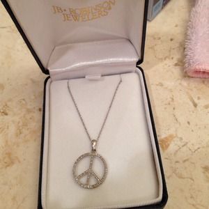 Peace sign necklace
