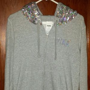 SOLD!! Victoria Secret PINK zip up..OPEN TO OFFERS