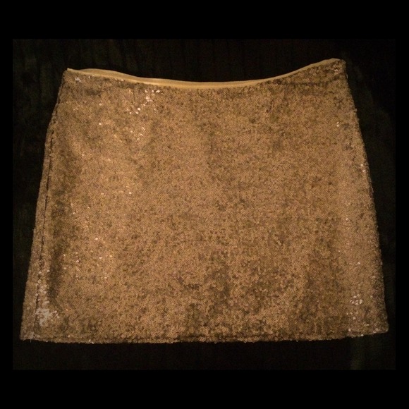 Gold sequin mini